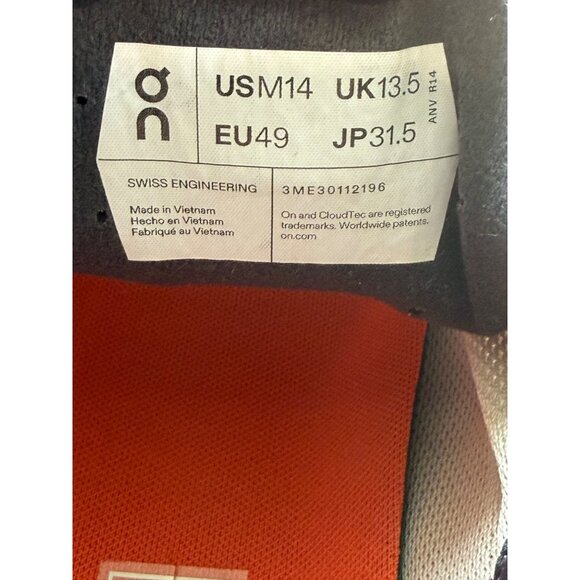 On Running Cloudvista Trail Running Shoes – Men’s Size 14 – New with Box - Picture 8 of 9